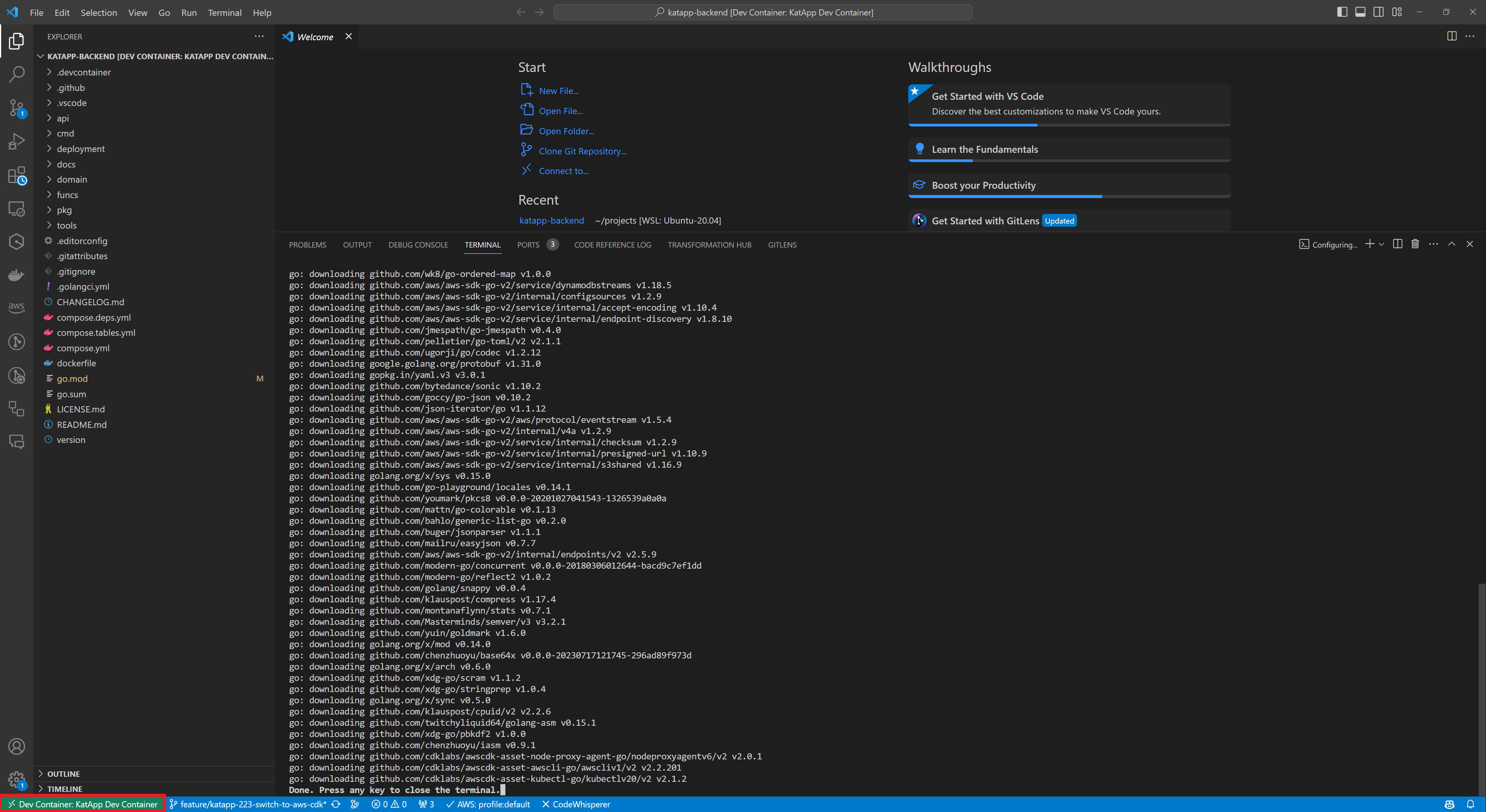 VsCode Devcontainer