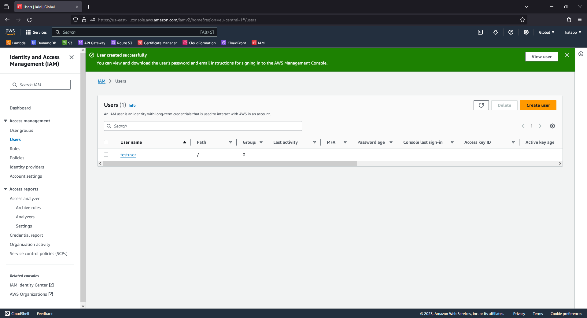 AWS IAM Users